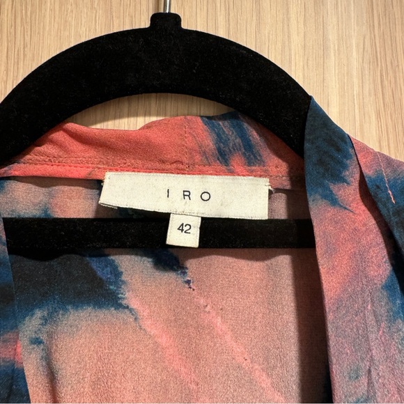 Iro Silk Tie Dye Orphee Blouse - Size 42 FR - Picture 5 of 11